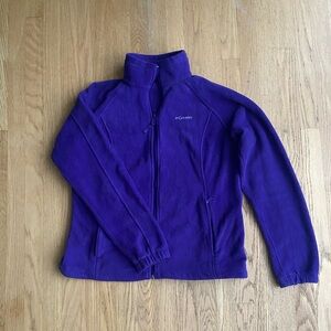 Columbia purple fleece jacket- women’s XL